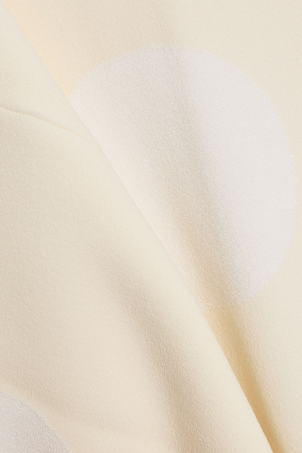 Stella Mccartney Oversized Polka-dot Jacquard-knit T-shirt In Yellow