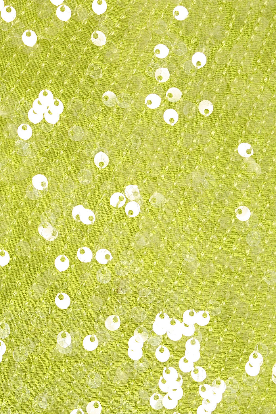 Lapointe Draped Sequined Chiffon Midi Dress In Green