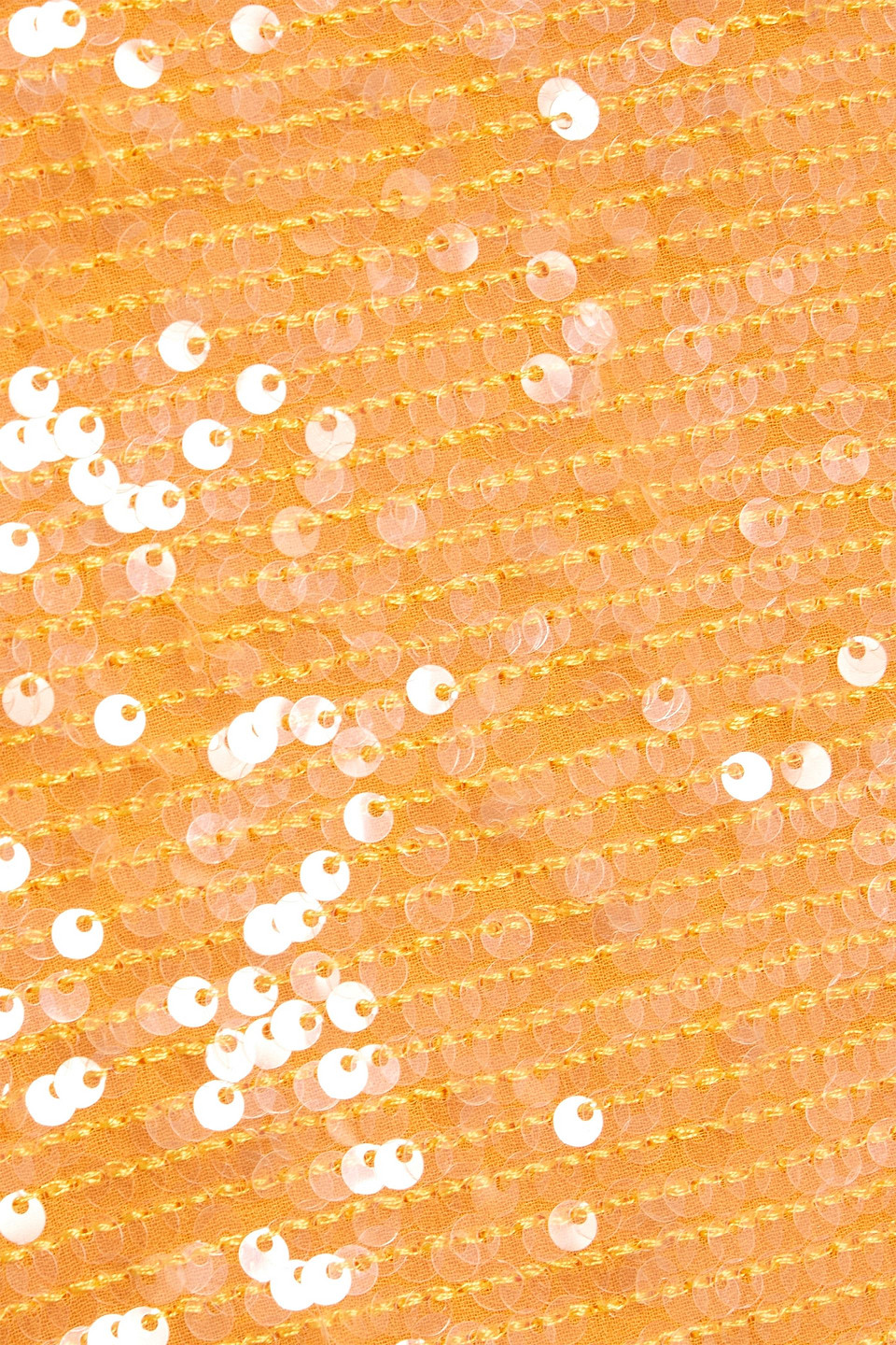 Lapointe Sequined Chiffon Midi Dress In Orange