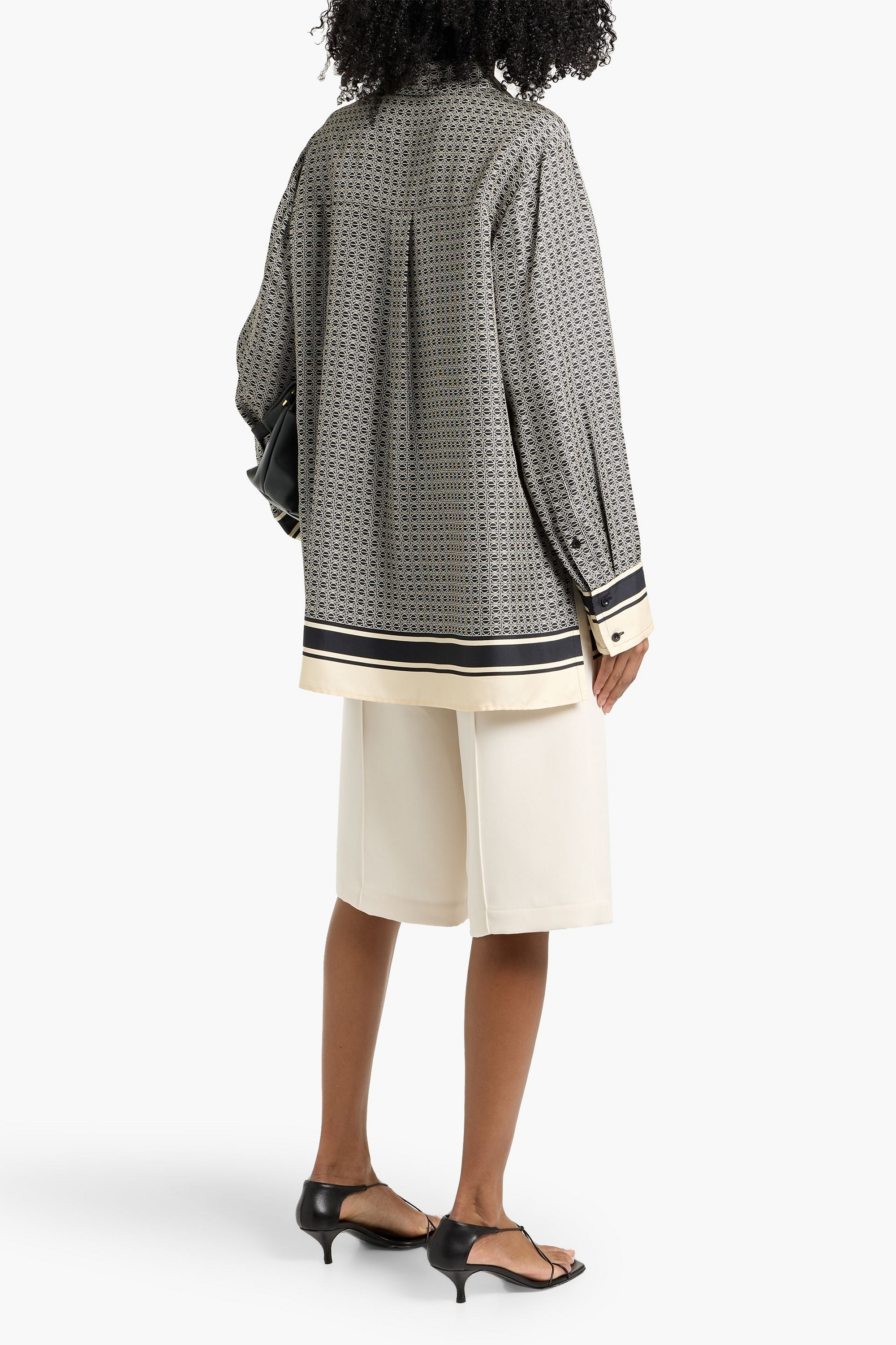 Esse Studios Printed silk-twill shirt
