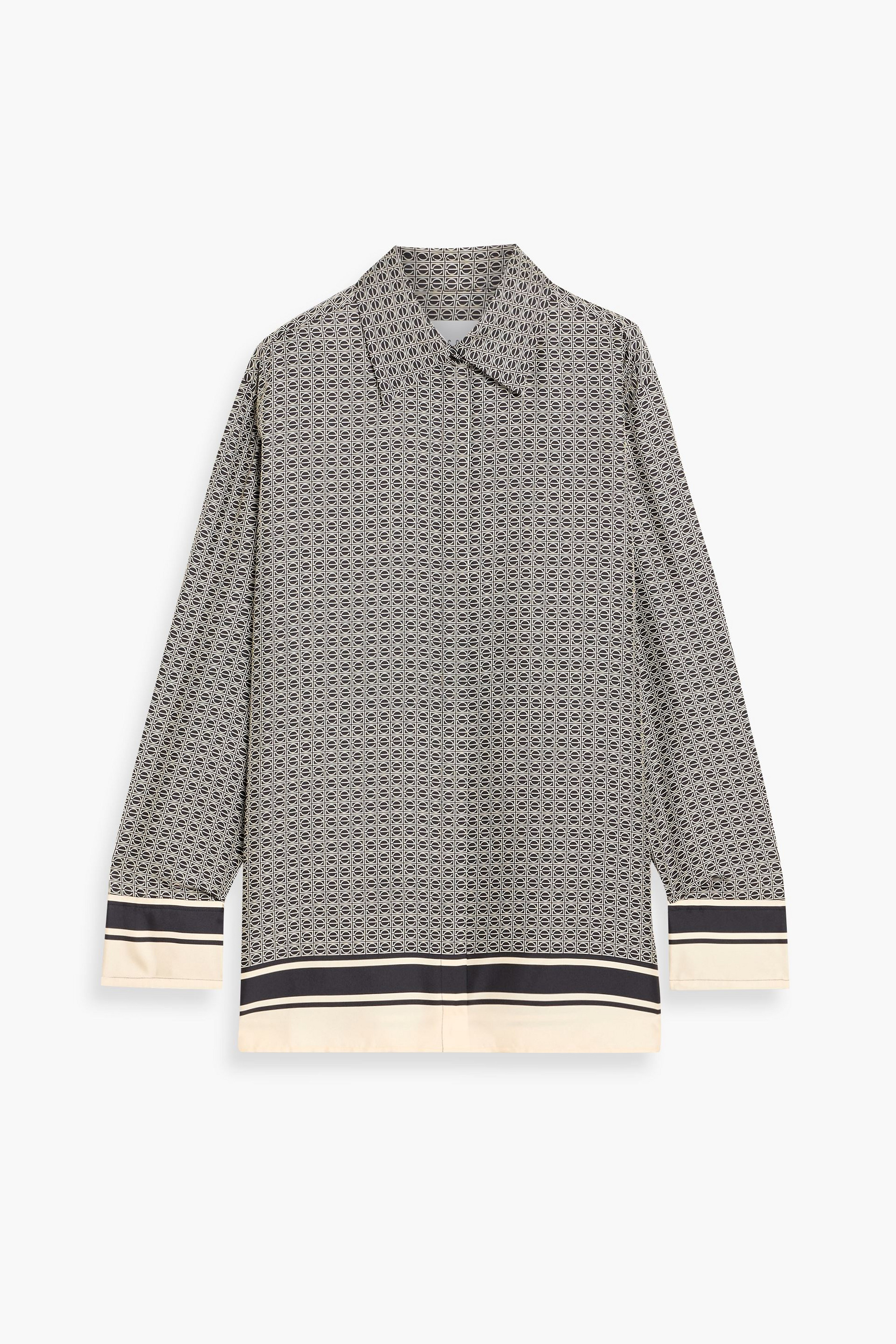 Esse Studios Printed silk-twill shirt