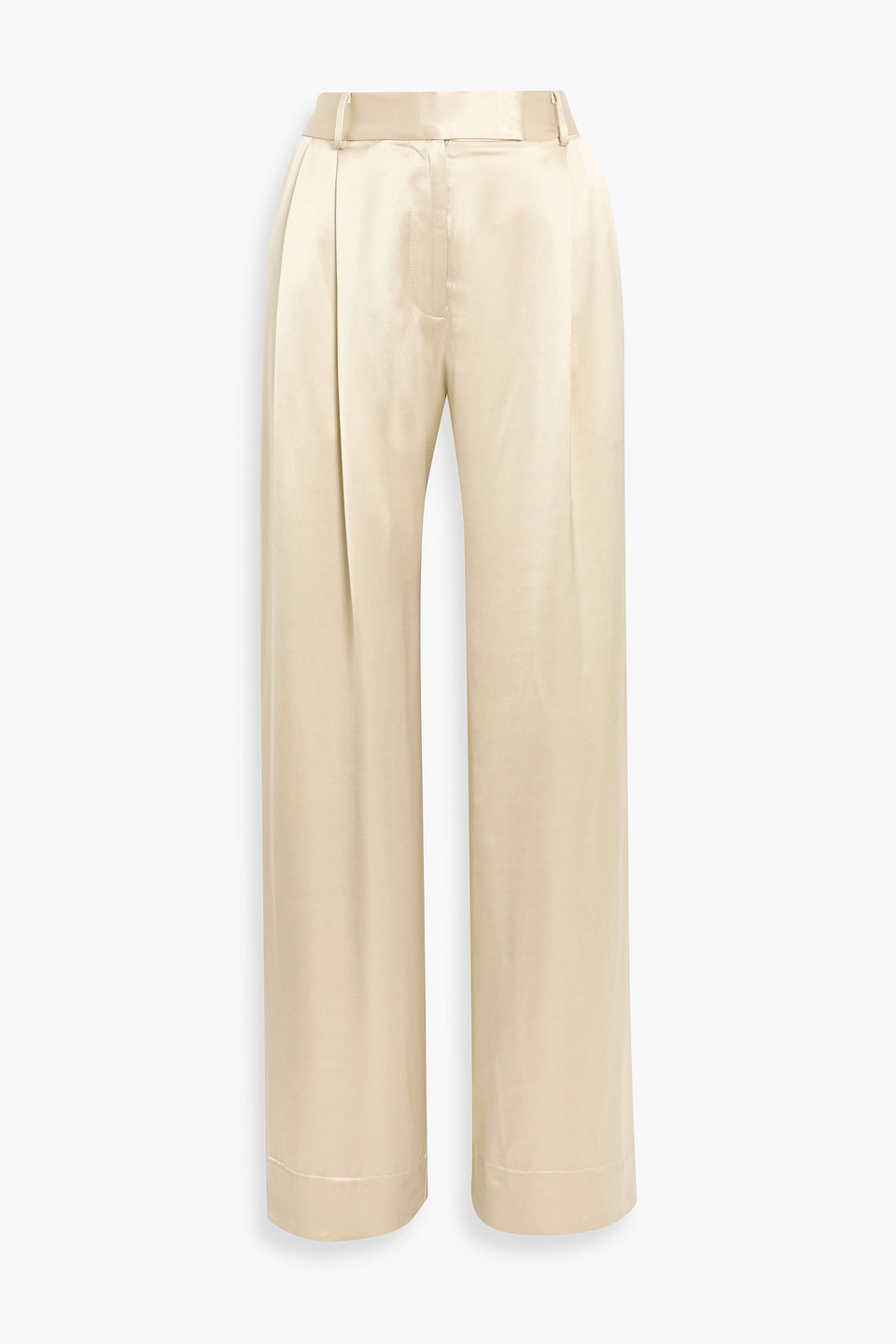 Esse Studios Finessa Shantung Wide-leg Pants In Neutral