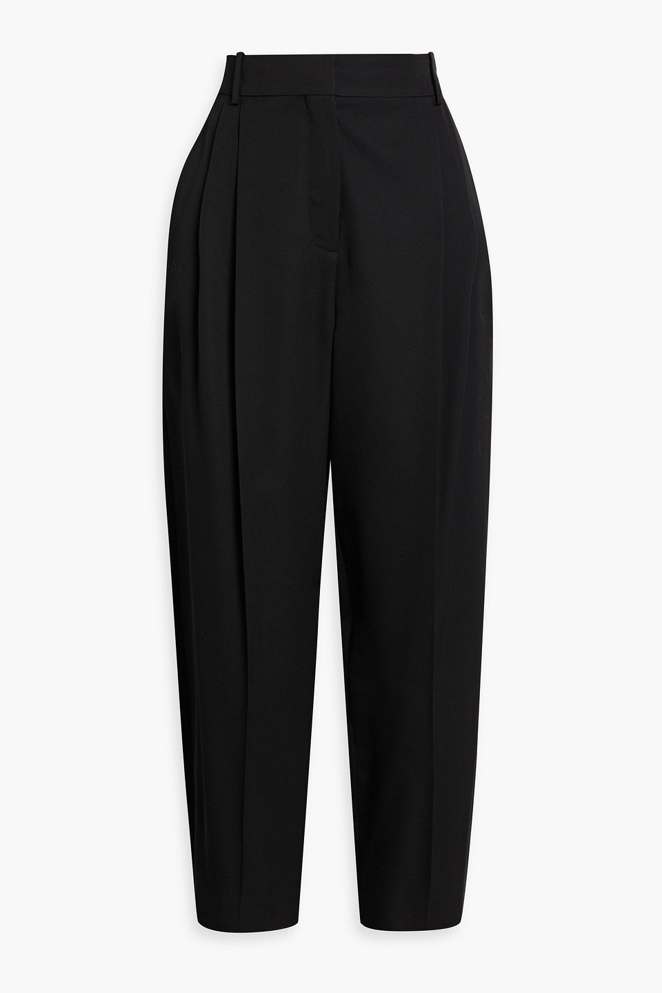 Stella Mccartney Dawson Cropped Wool-twill Tapered Pants In Blue