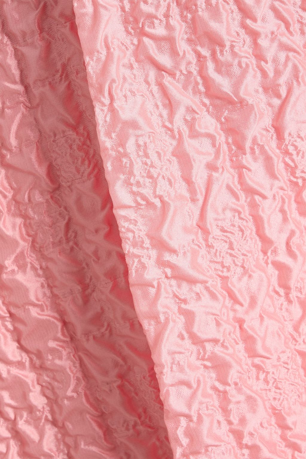 EMILIA WICKSTEAD Jenn strapless tiered seersucker midi dress