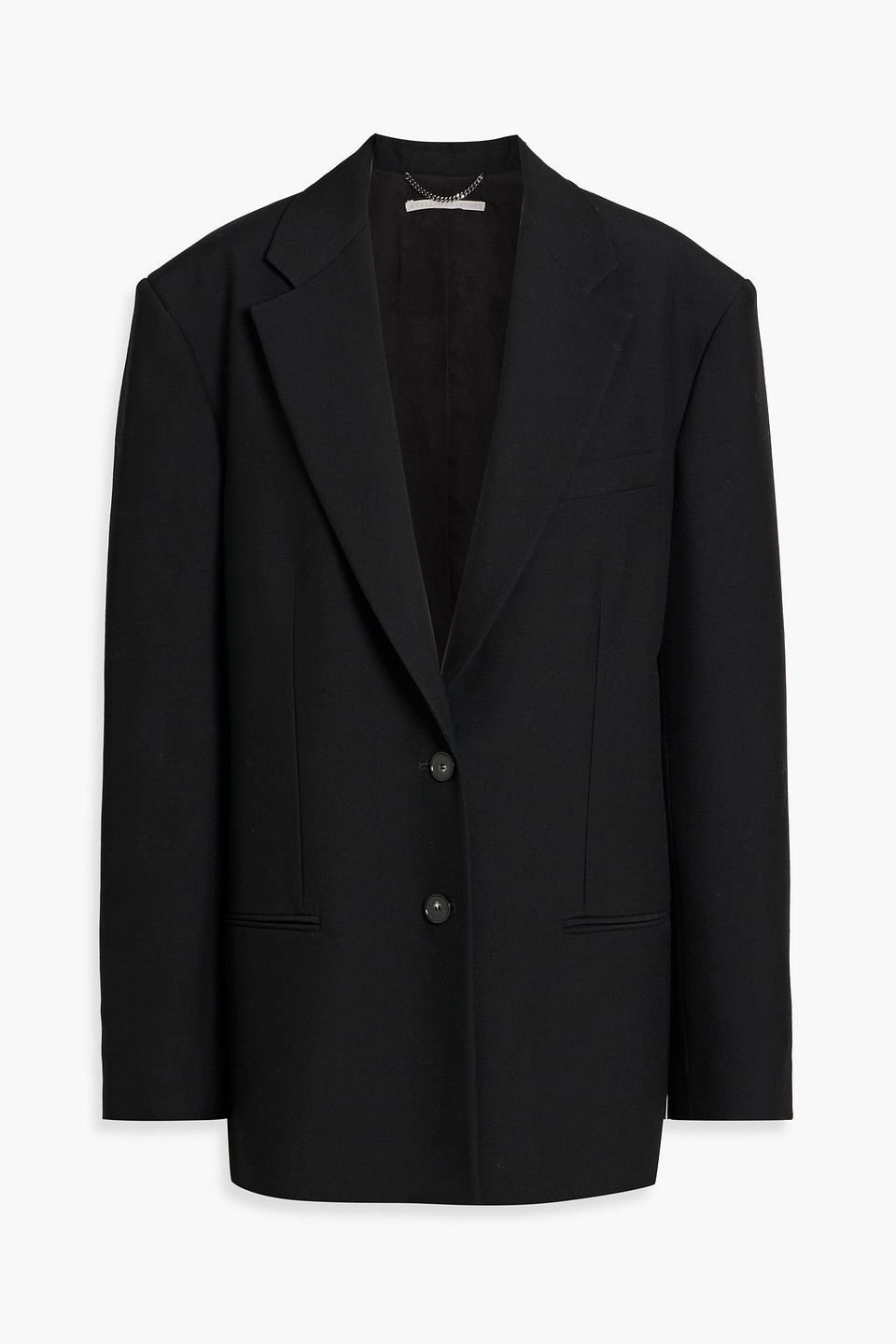 Stella Mccartney Oversized Wool Blazer In Blue