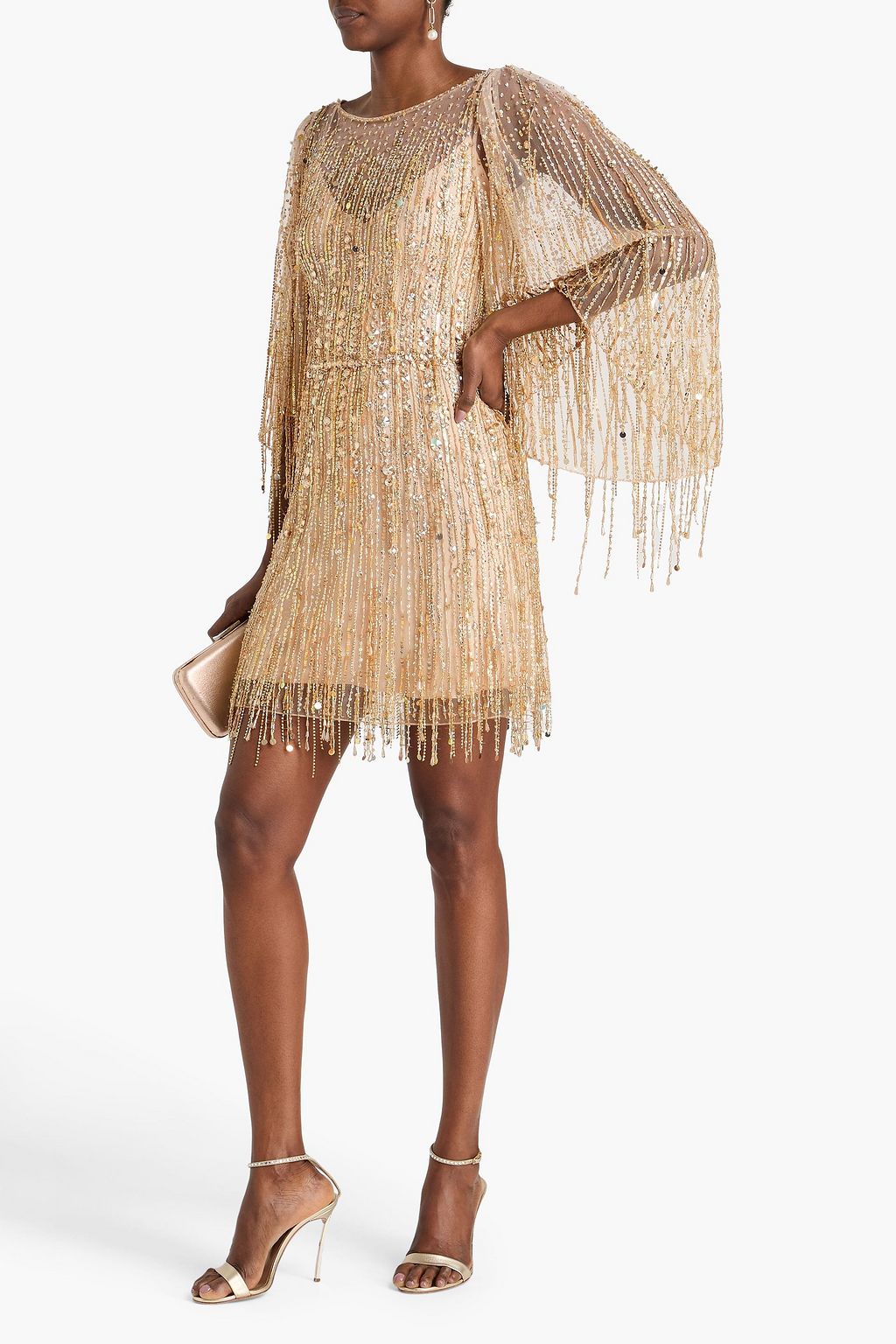 JENNY PACKHAM Embellished tulle mini dress