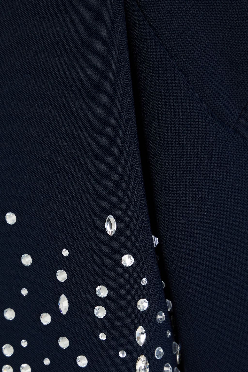 JENNY PACKHAM Crystal-embellished crepe midi dress