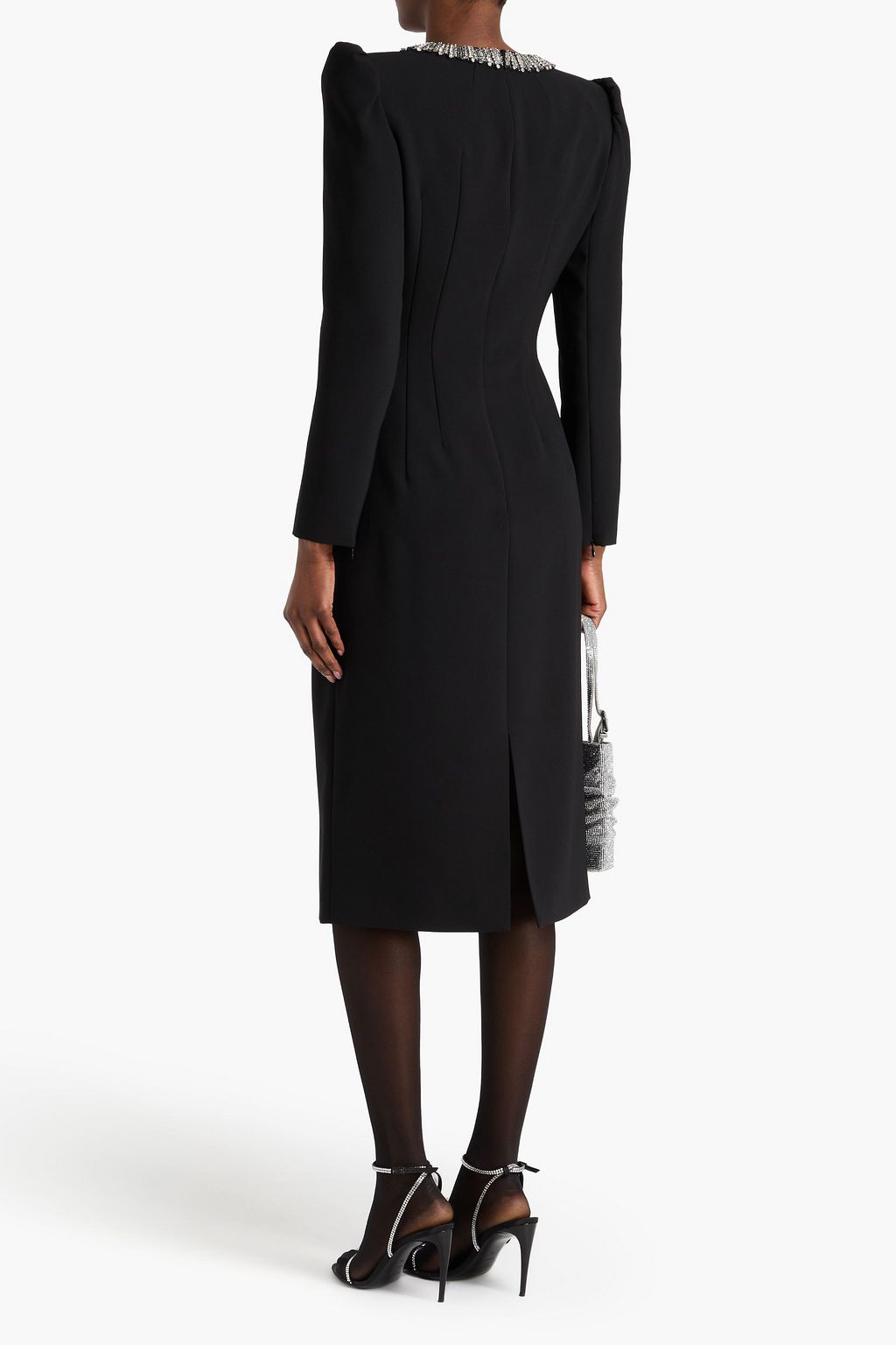 JENNY PACKHAM Embellished crepe midi dress