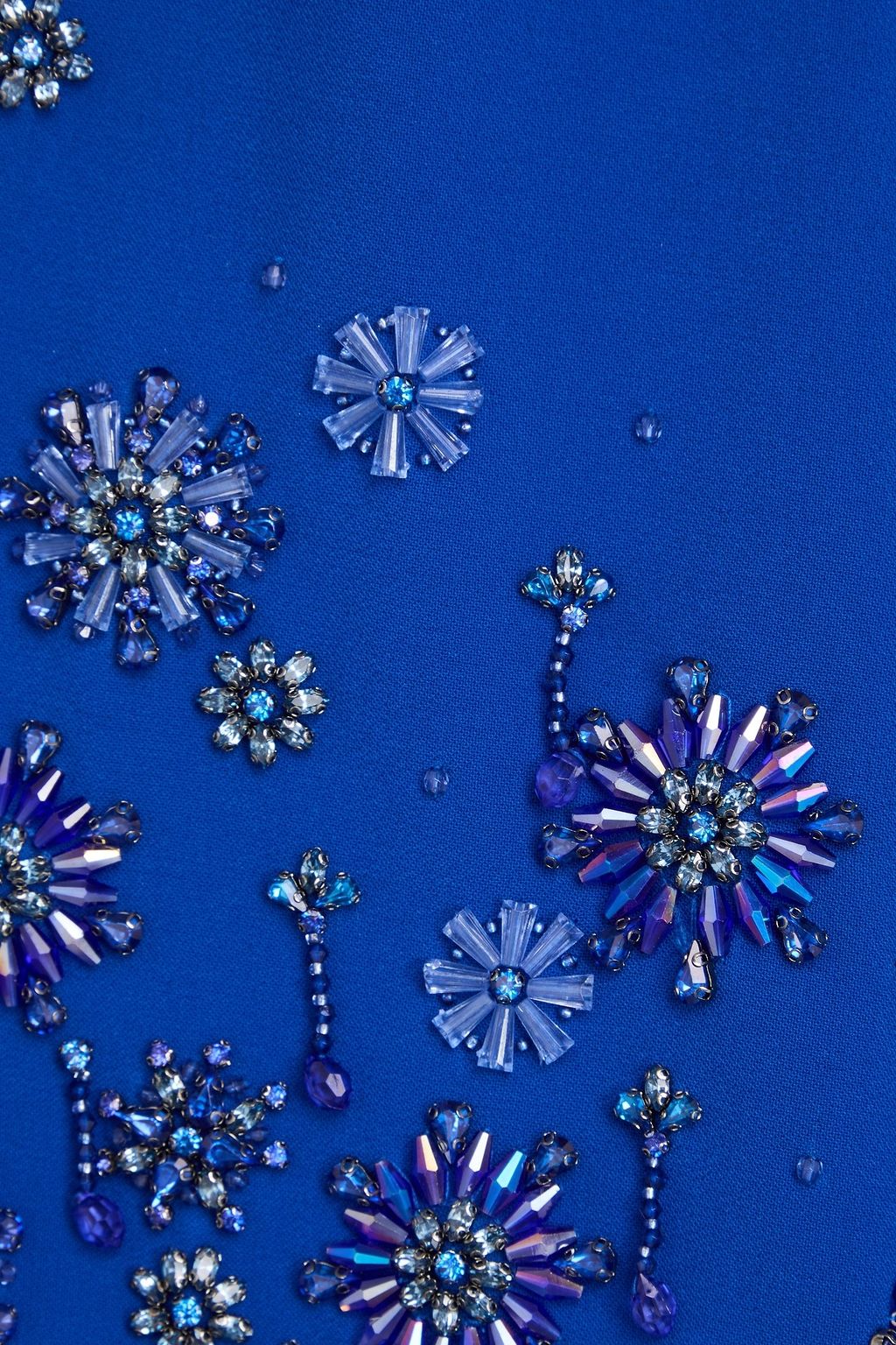 JENNY PACKHAM Embellished cutout crepe midi dress