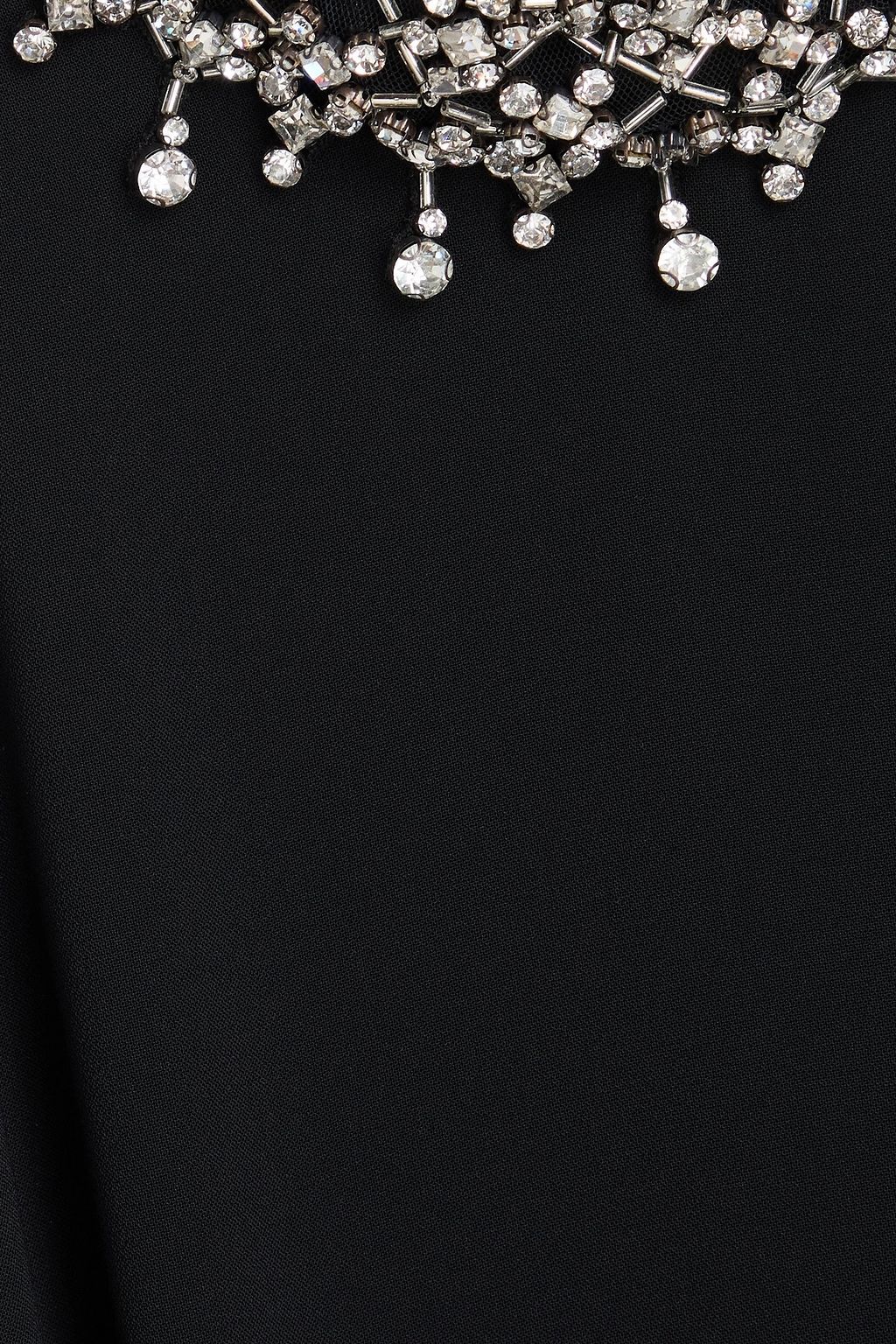 JENNY PACKHAM Crystal-embellished crepe gown