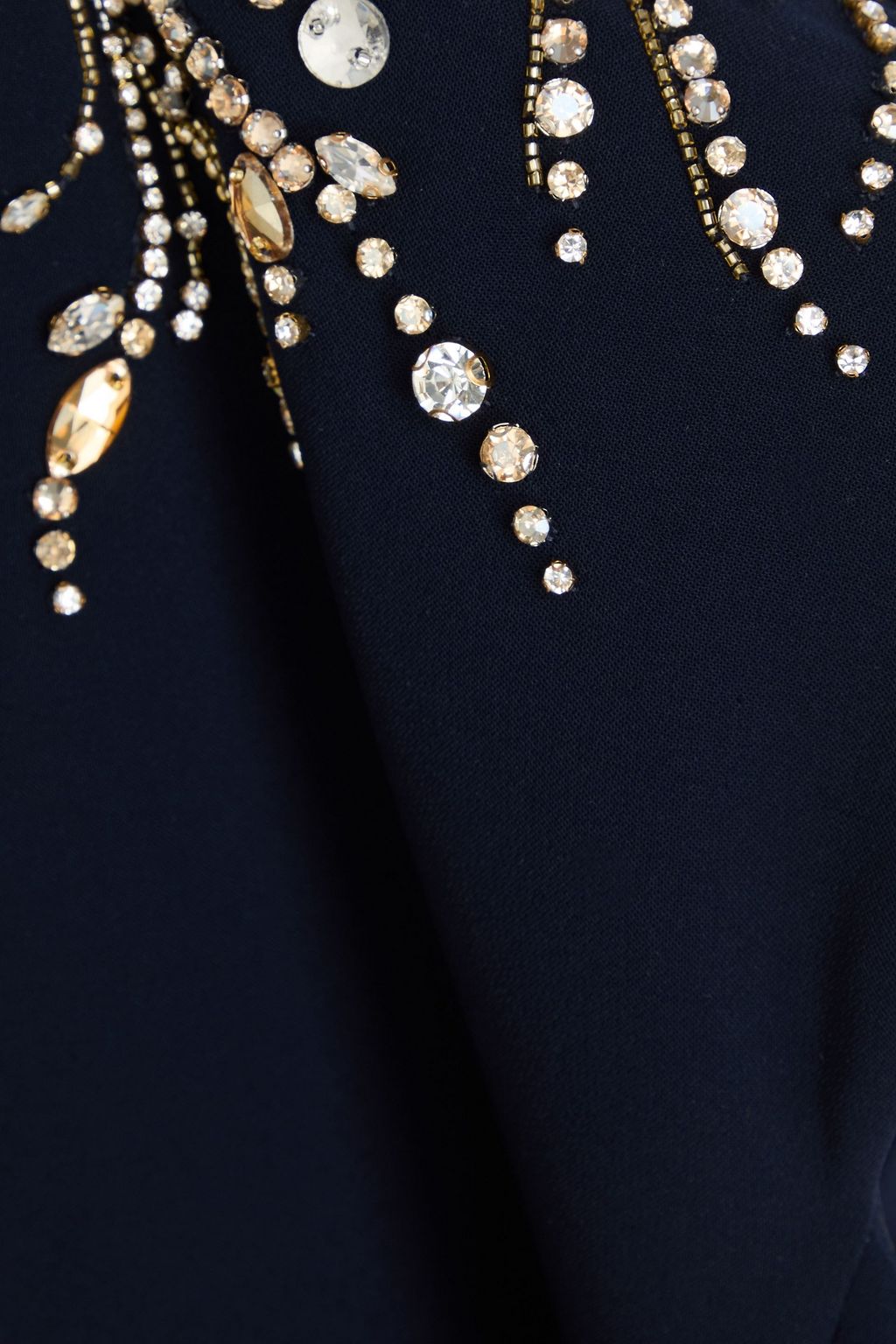 JENNY PACKHAM Embellished crepe midi dress