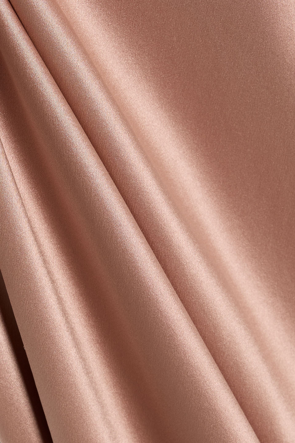 Michelle Mason Draped Silk-satin Gown In Pink
