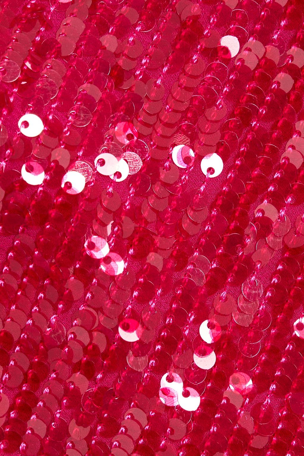 LAPOINTE Draped sequined chiffon midi dress