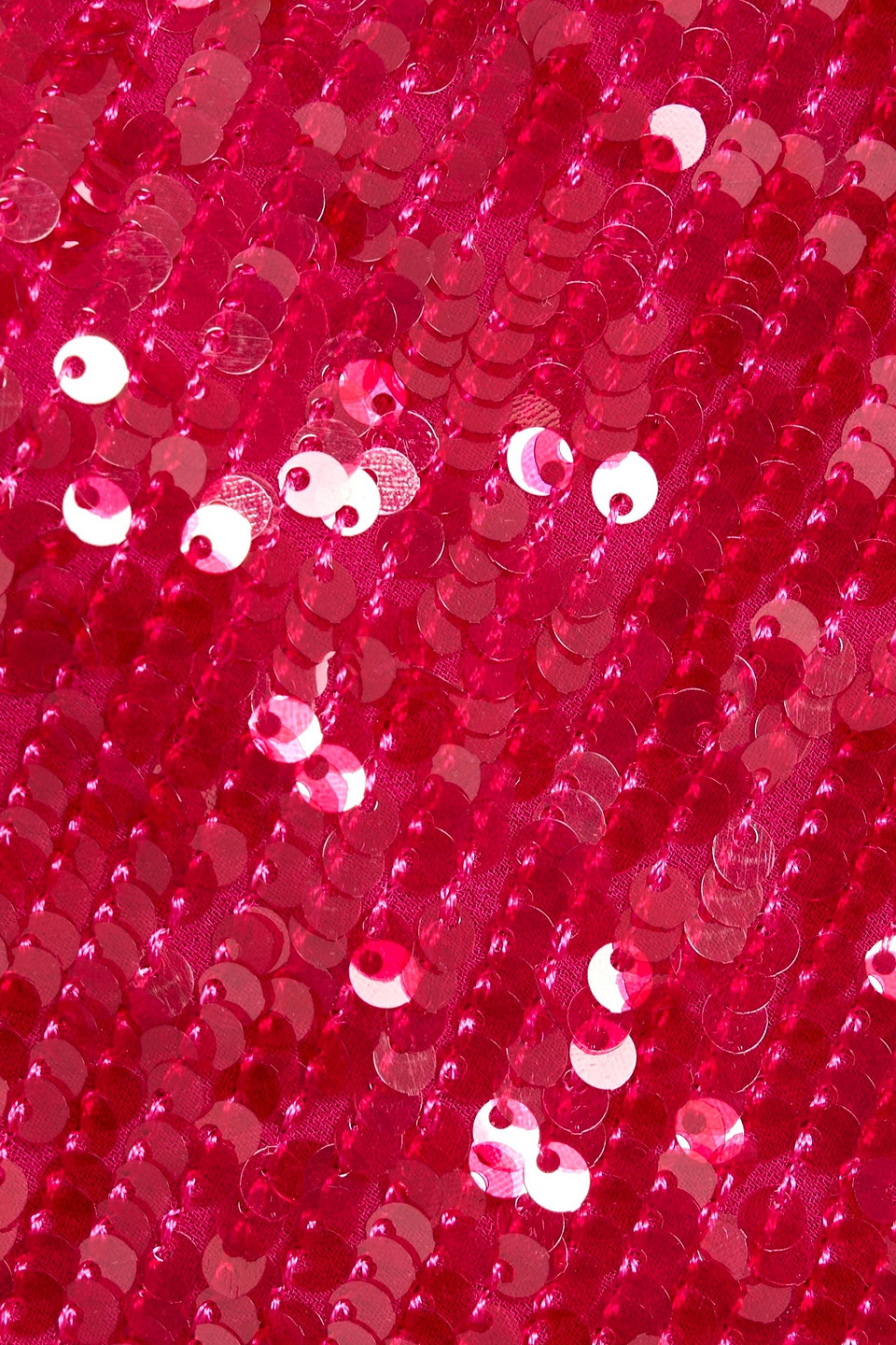 Lapointe Draped Sequined Chiffon Midi Dress In Red