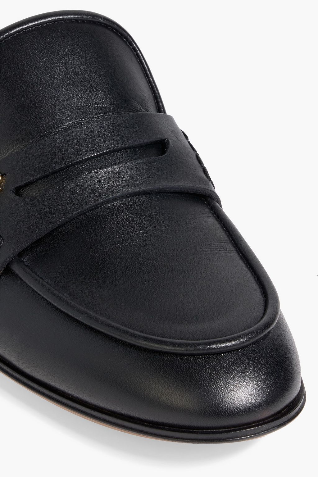 GIANVITO ROSSI Florio leather slippers