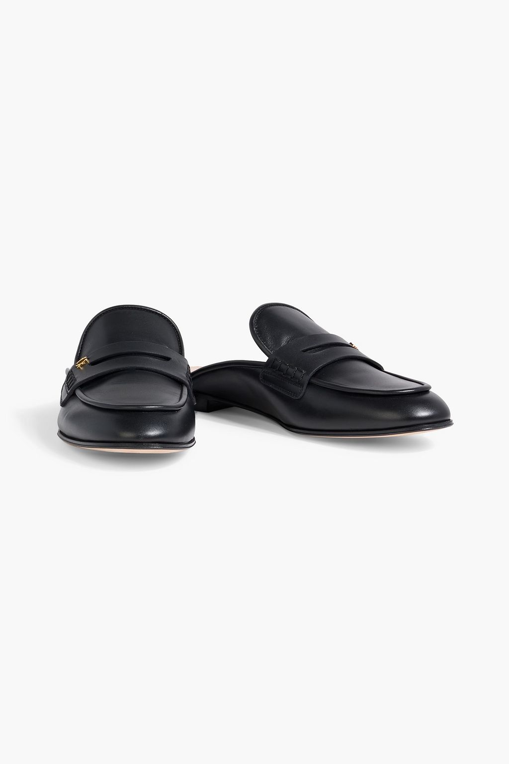 GIANVITO ROSSI Florio leather slippers