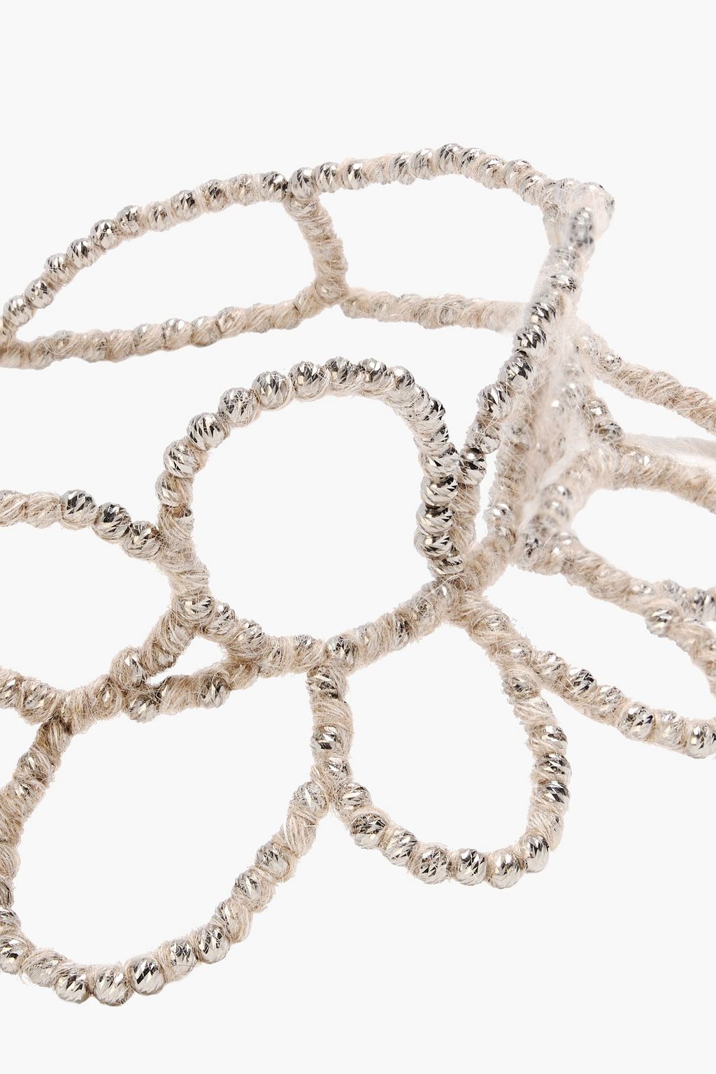 BRUNELLO CUCINELLI 비즈 장식 코드 초커