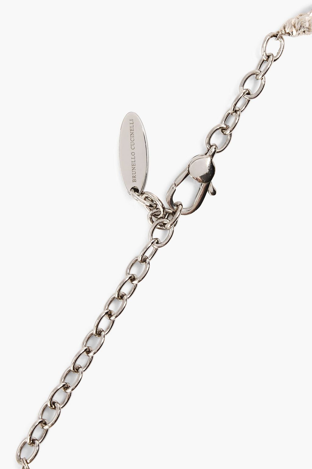 BRUNELLO CUCINELLI 비즈 장식 코드 초커