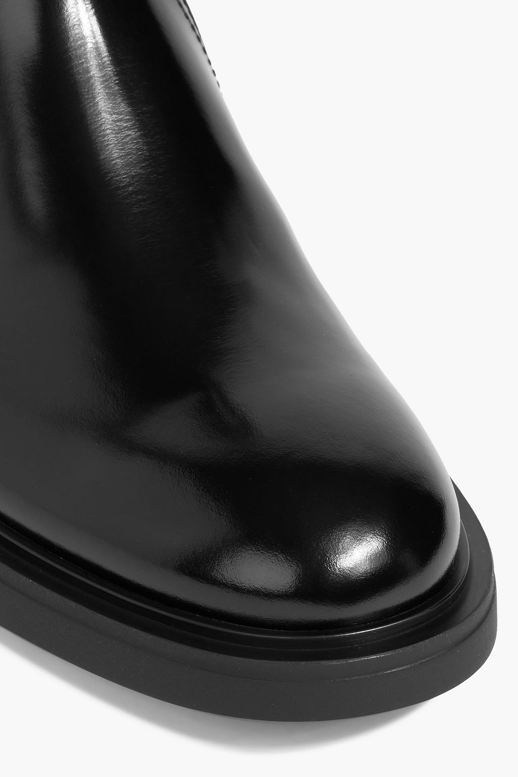 GIANVITO ROSSI Martine buckled glossed-leather ankle boots