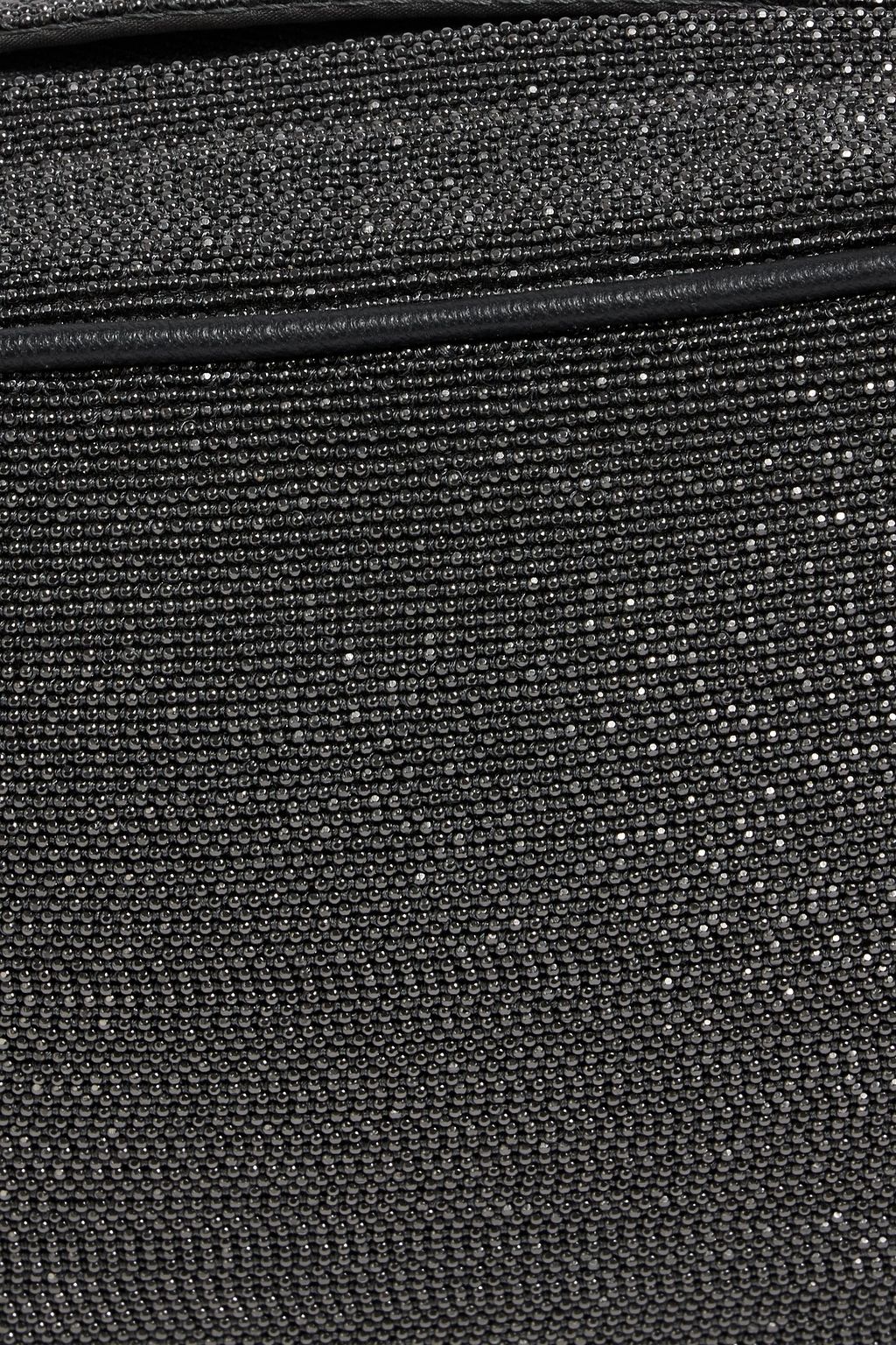 BRUNELLO CUCINELLI حقيبة كتف من الجلد مزينة بالخرز