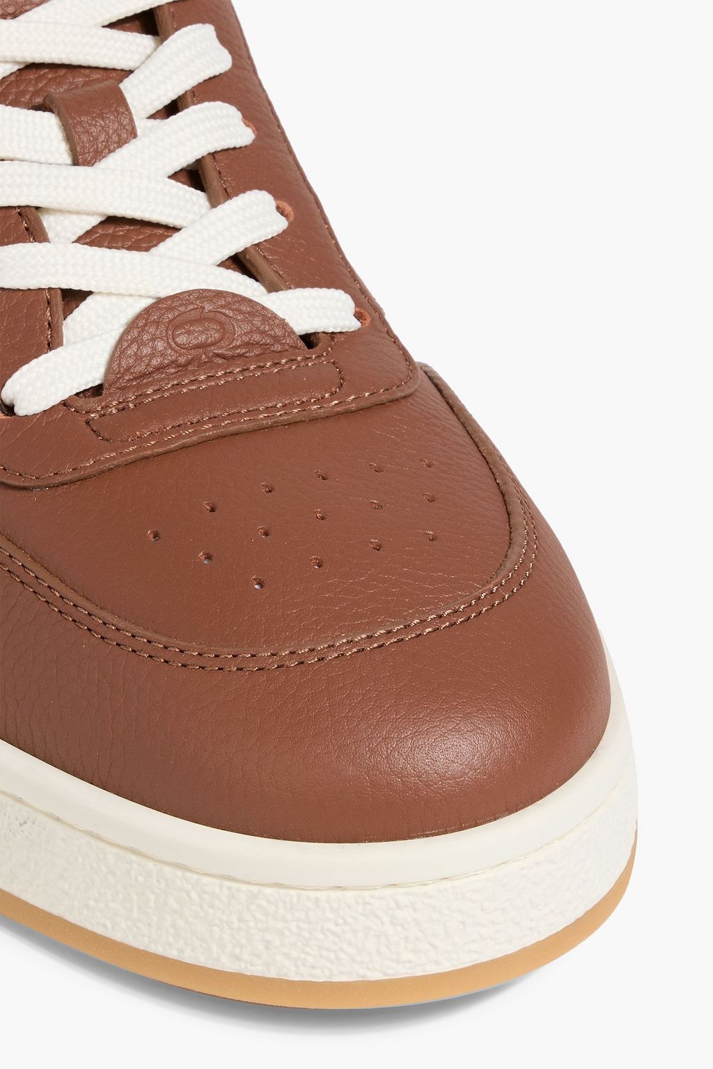 GIANVITO ROSSI Slam pebbled-leather sneakers