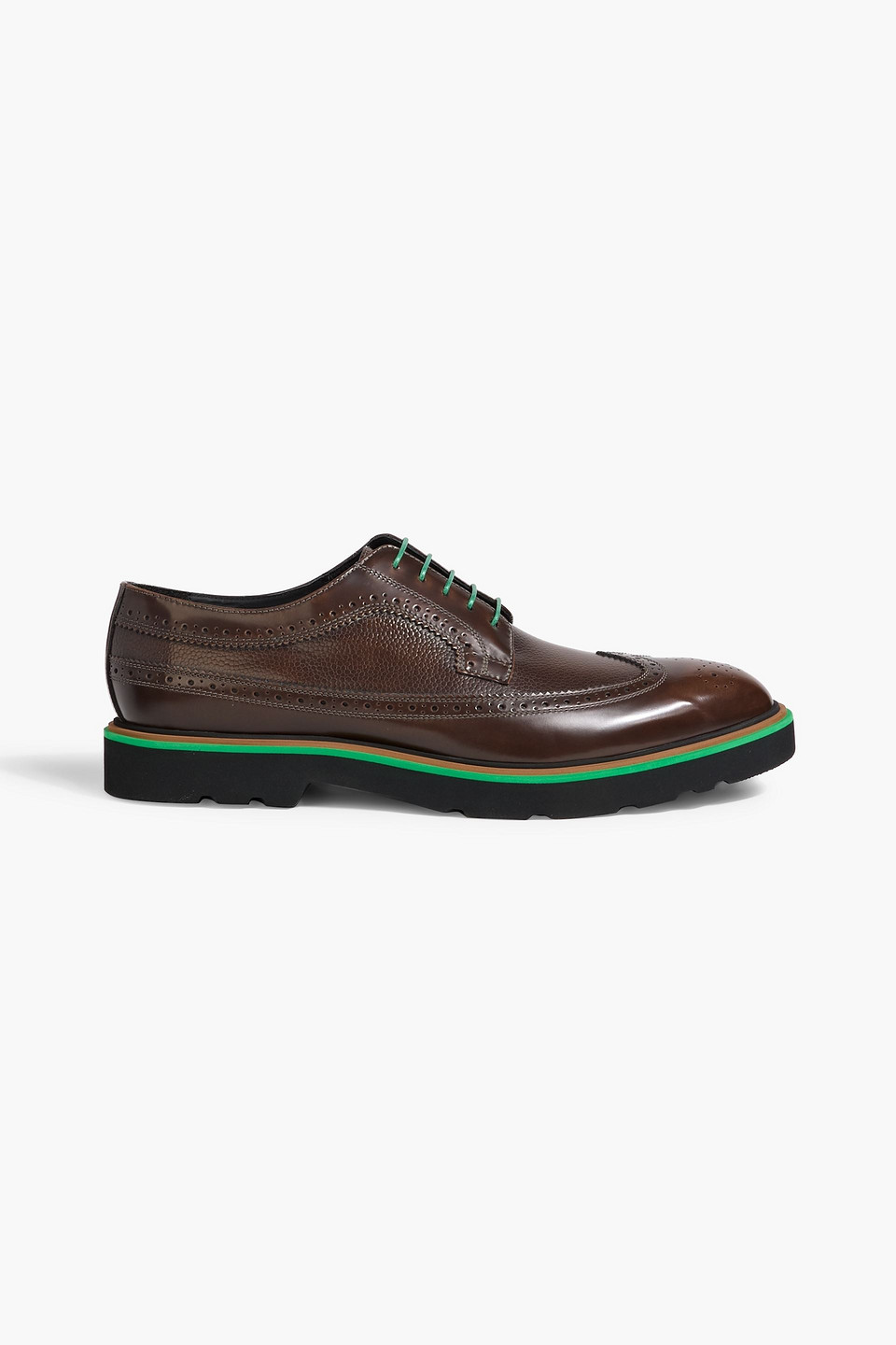 Paul Smith Count Leather Brogues In Brown