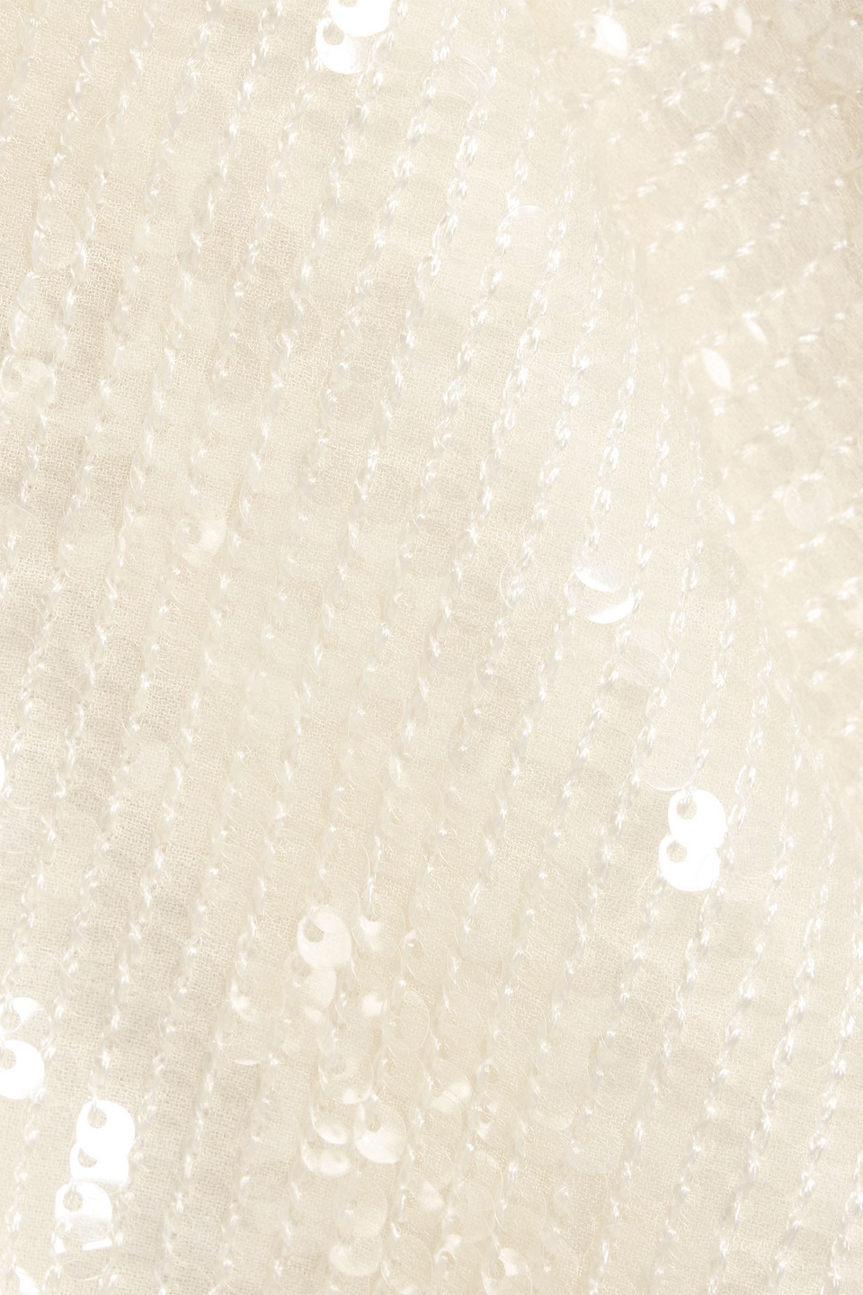 Lapointe Sequined Chiffon Blazer In White