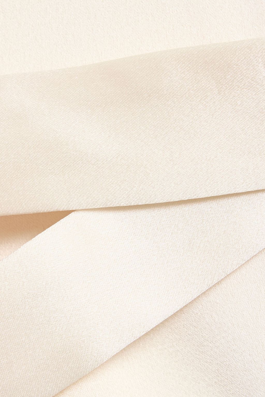 LAPOINTE Belted satin-crepe top