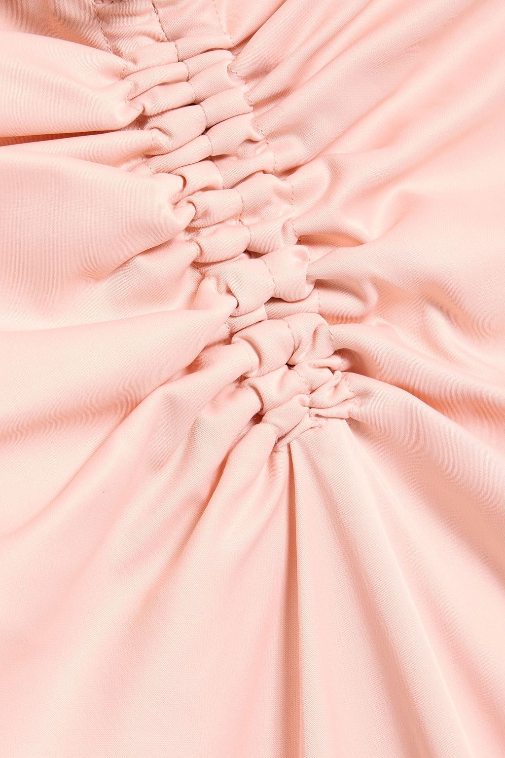 LAPOINTE Ruched cutout satin maxi dress