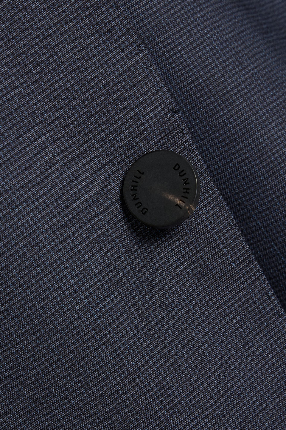 Dunhill Houndstooth Wool Blazer In Blue