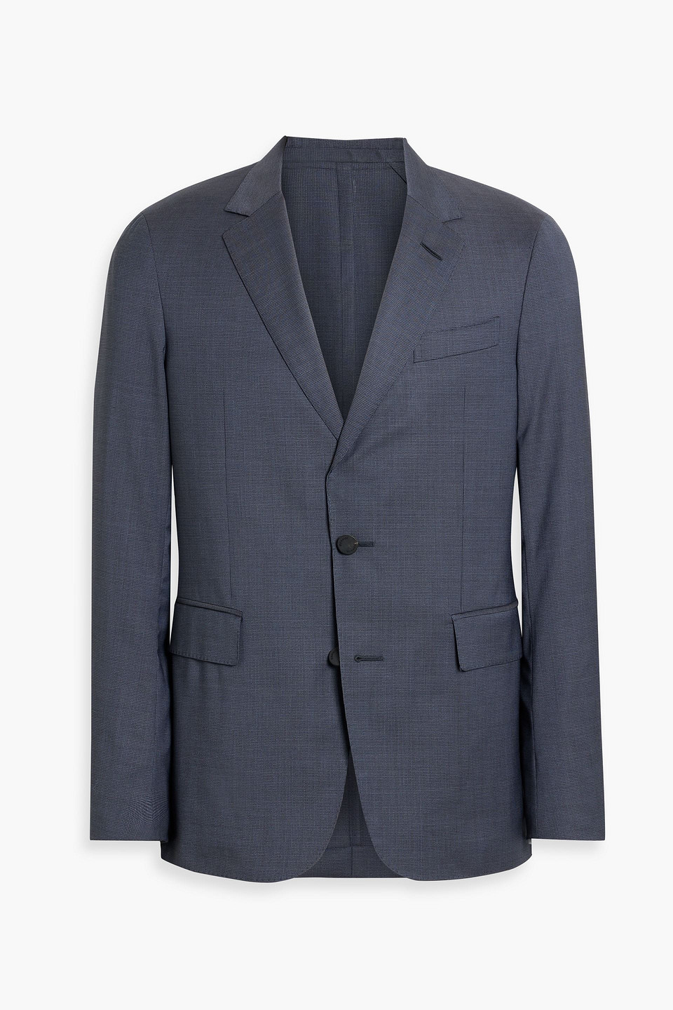Dunhill Houndstooth Wool Blazer In Blue