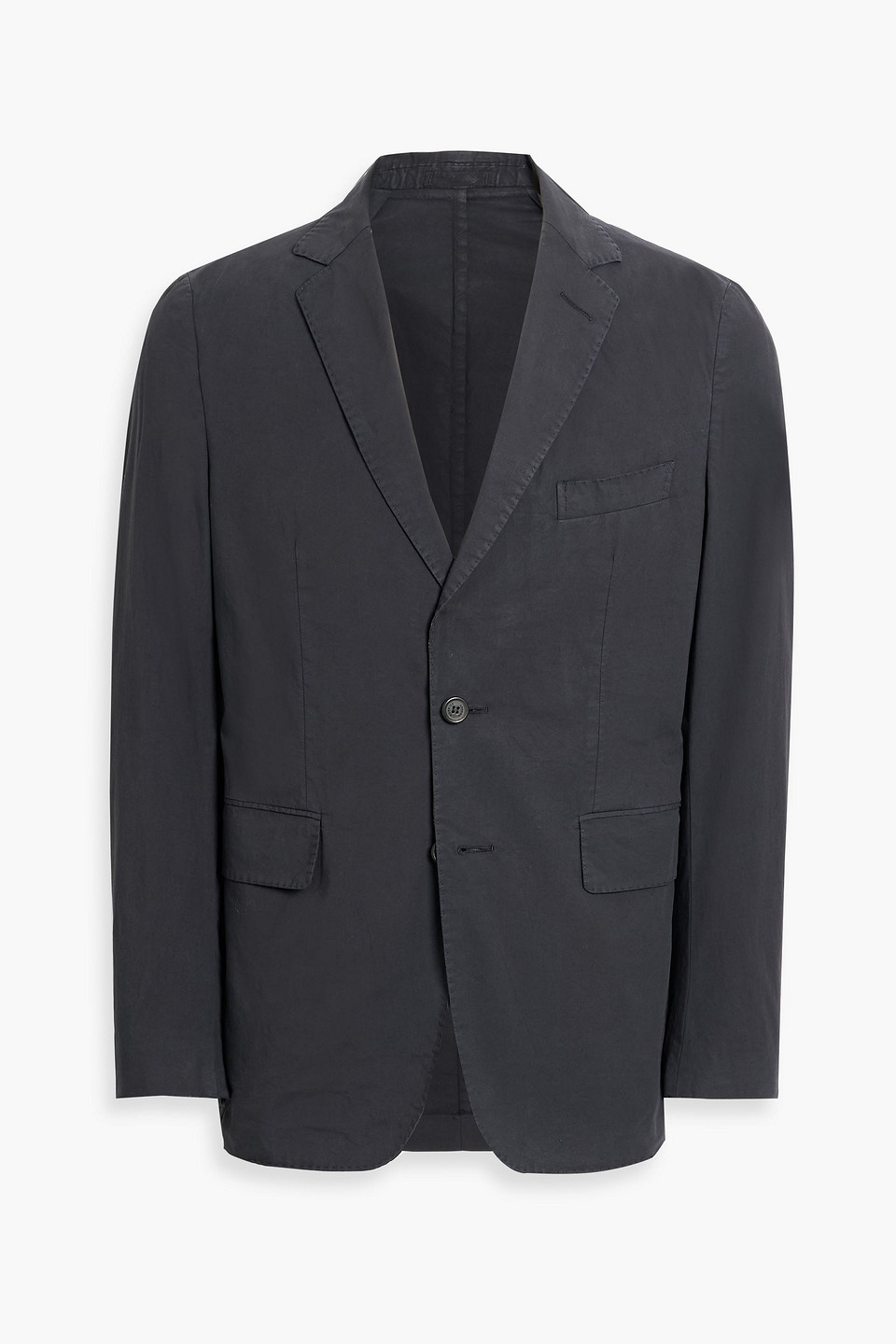 Dunhill Cotton-blend Poplin Blazer In Black