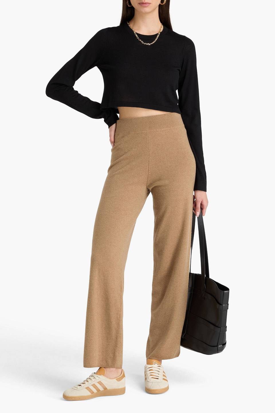  Le Kasha - Cropped Kaschmirpullover - Schwarz - Xs 