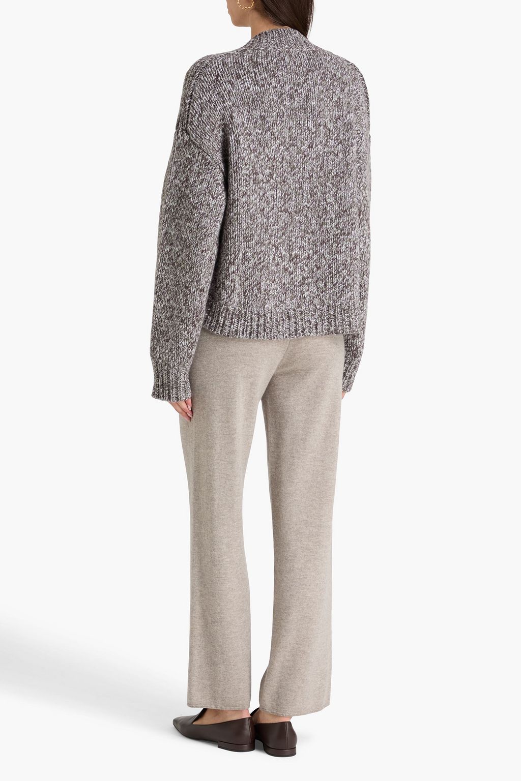 LE KASHA كارديغان "كمال" من الكشمير المغزول بلونين