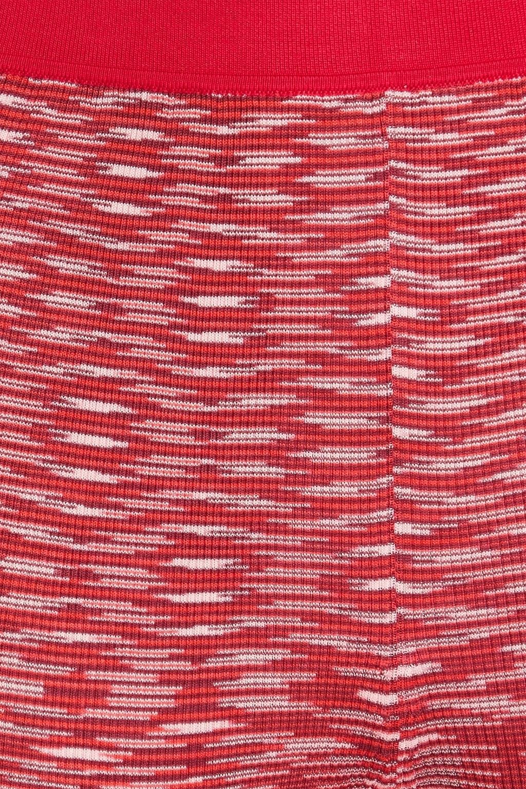 MISSONI Space-dyed ribbed silk flared pants