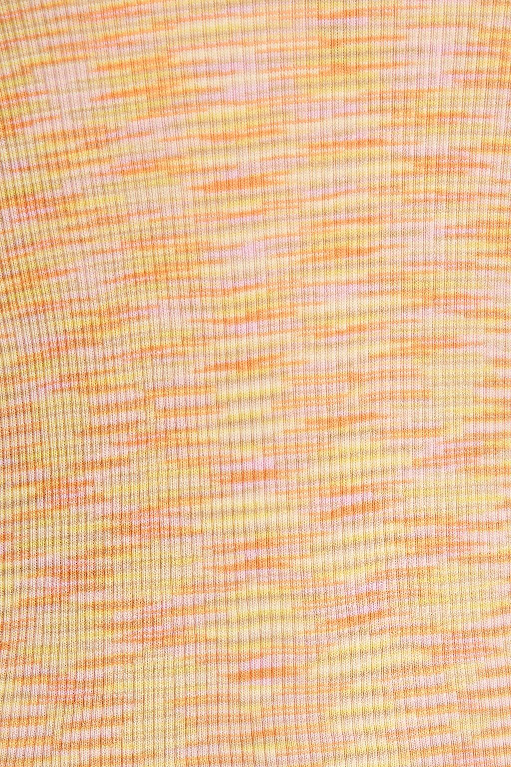 MISSONI Space-dyed ribbed silk top