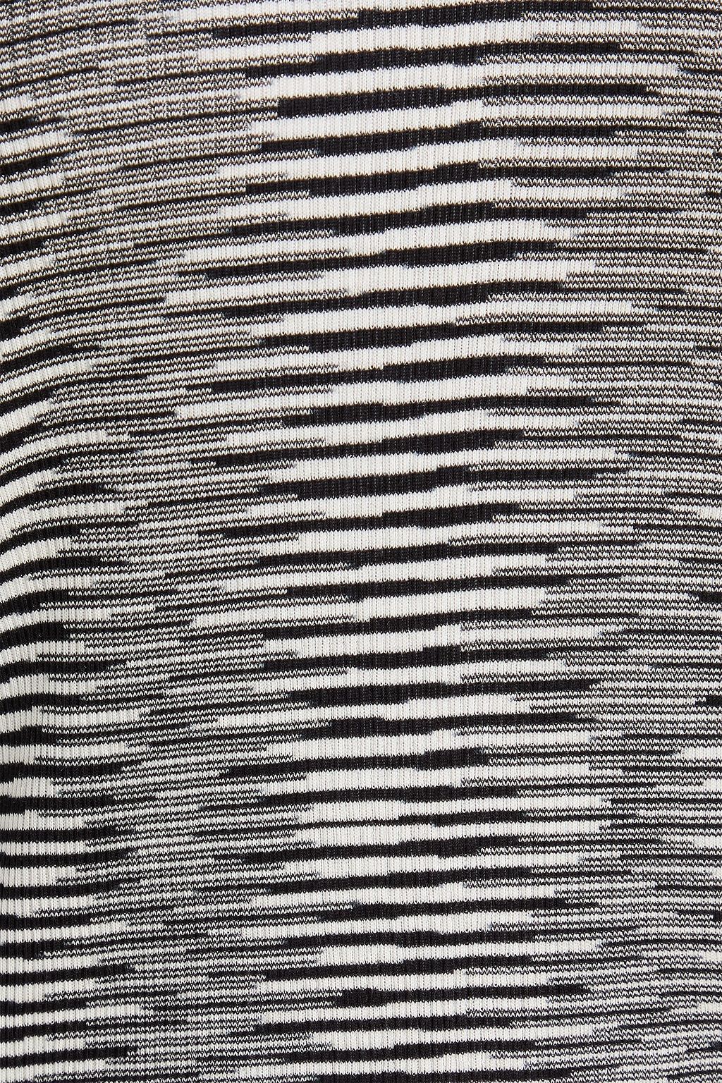 MISSONI Space-dyed ribbed silk top