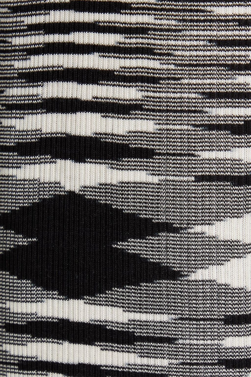 MISSONI Space-dyed ribbed silk flared pants