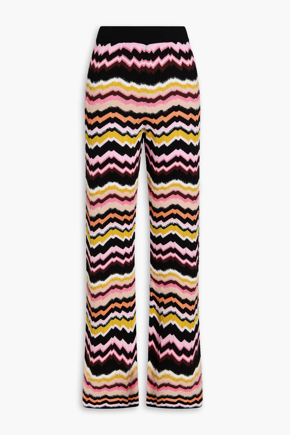 Missoni Crochet-knit Flared Pants In Multi