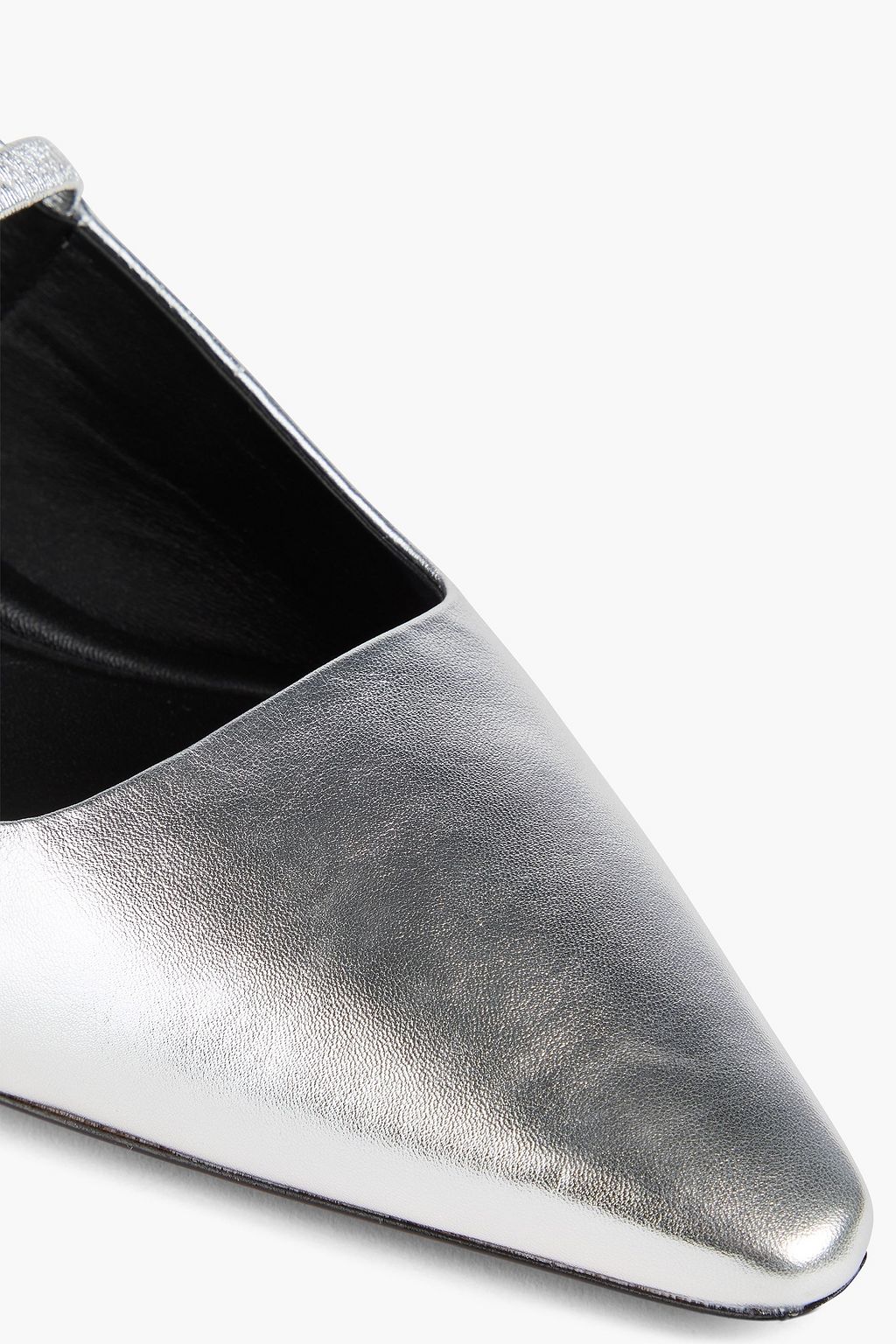 VINCE. Venice metallic leather slingback pumps