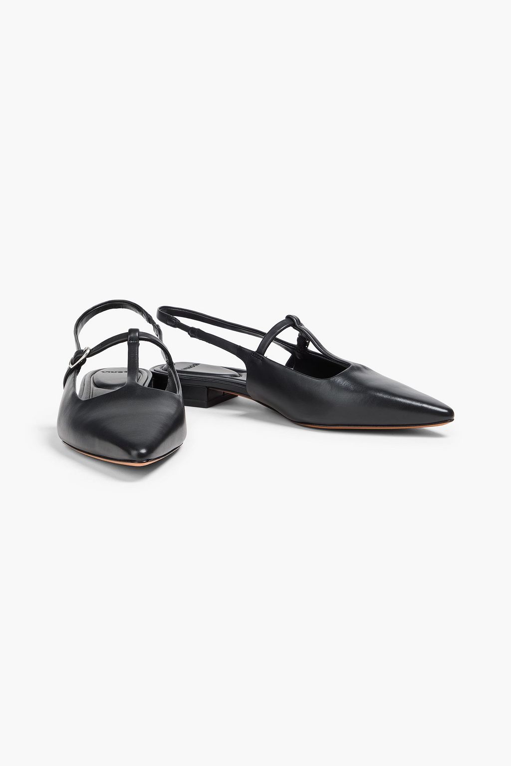 VINCE. Iliana leather slingback point-toe flats