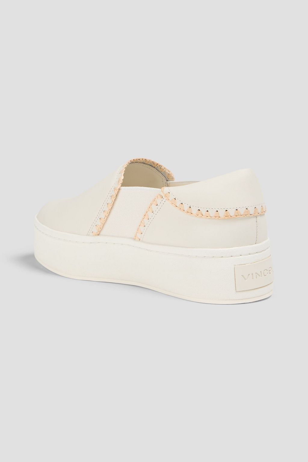 VINCE. حذاء سنيكرز بلاتفورم "وارن" سهل الارتداء من الجلد