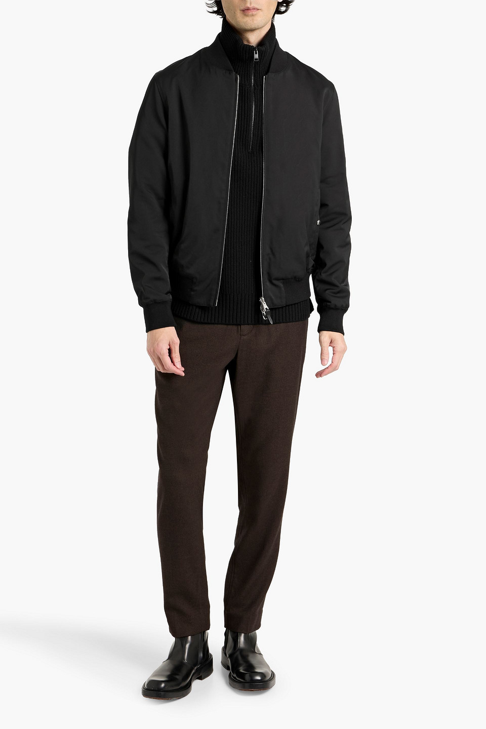 Dunhill Reversible Bomber Jacket In Black