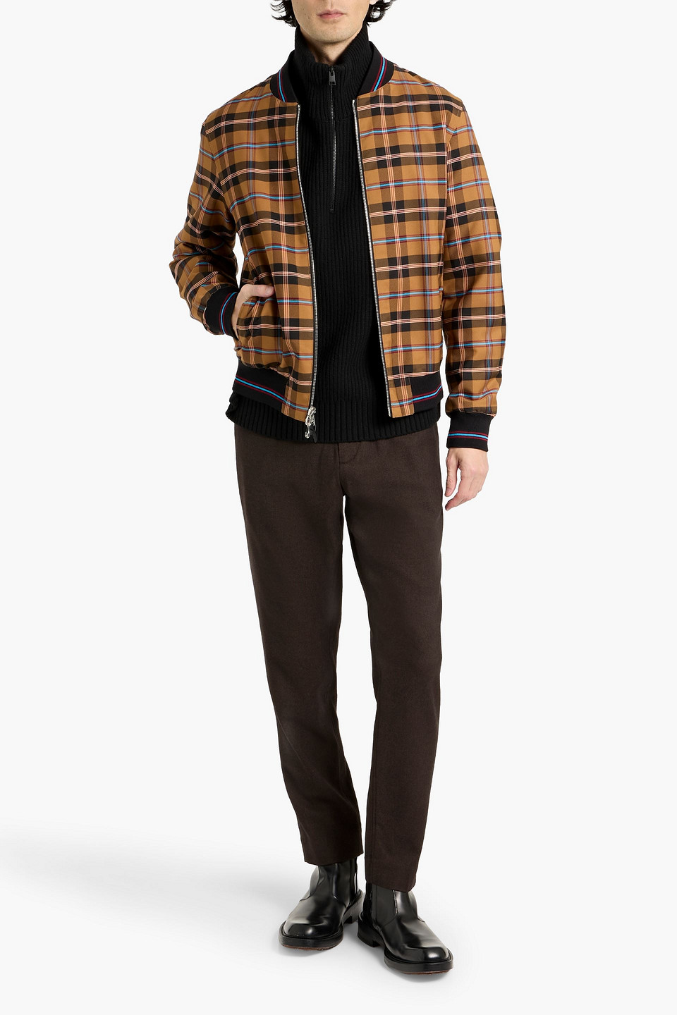 Dunhill Reversible Bomber Jacket In Black