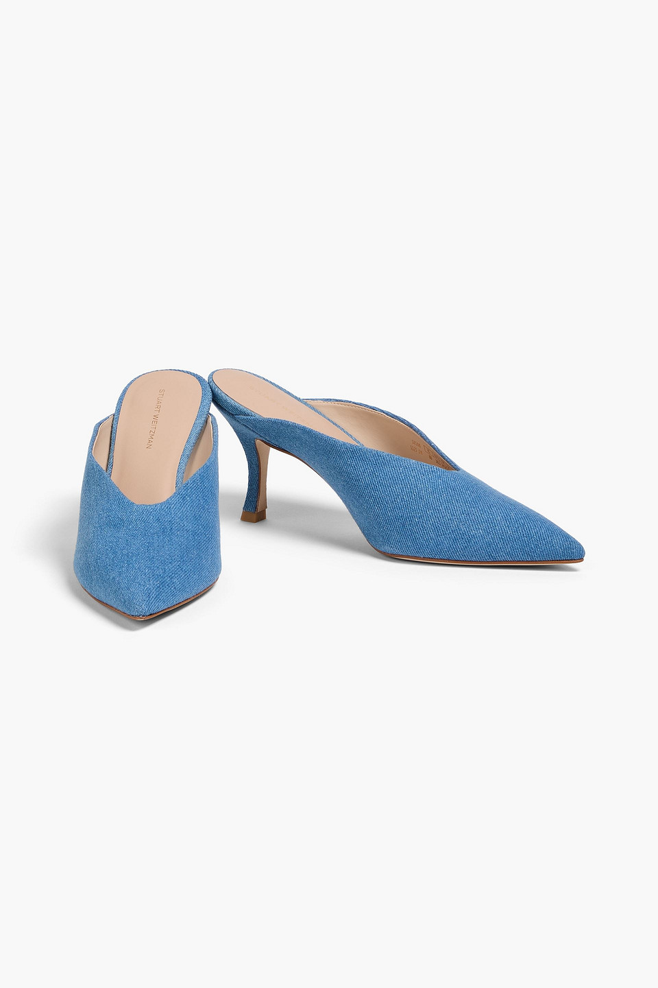  Stuart Weitzman - Lula Denim Mules - Blue - Us 7 