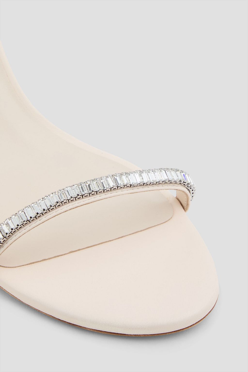 STUART WEITZMAN Crystal-embellished leather sandals