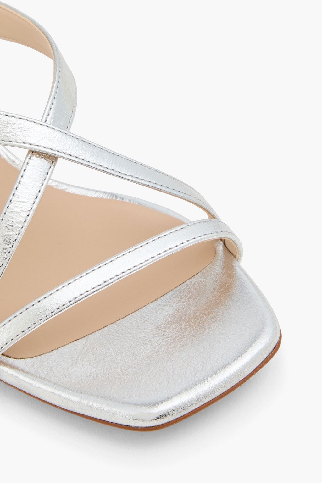 STUART WEITZMAN Oasis 50 metallic leather sandals