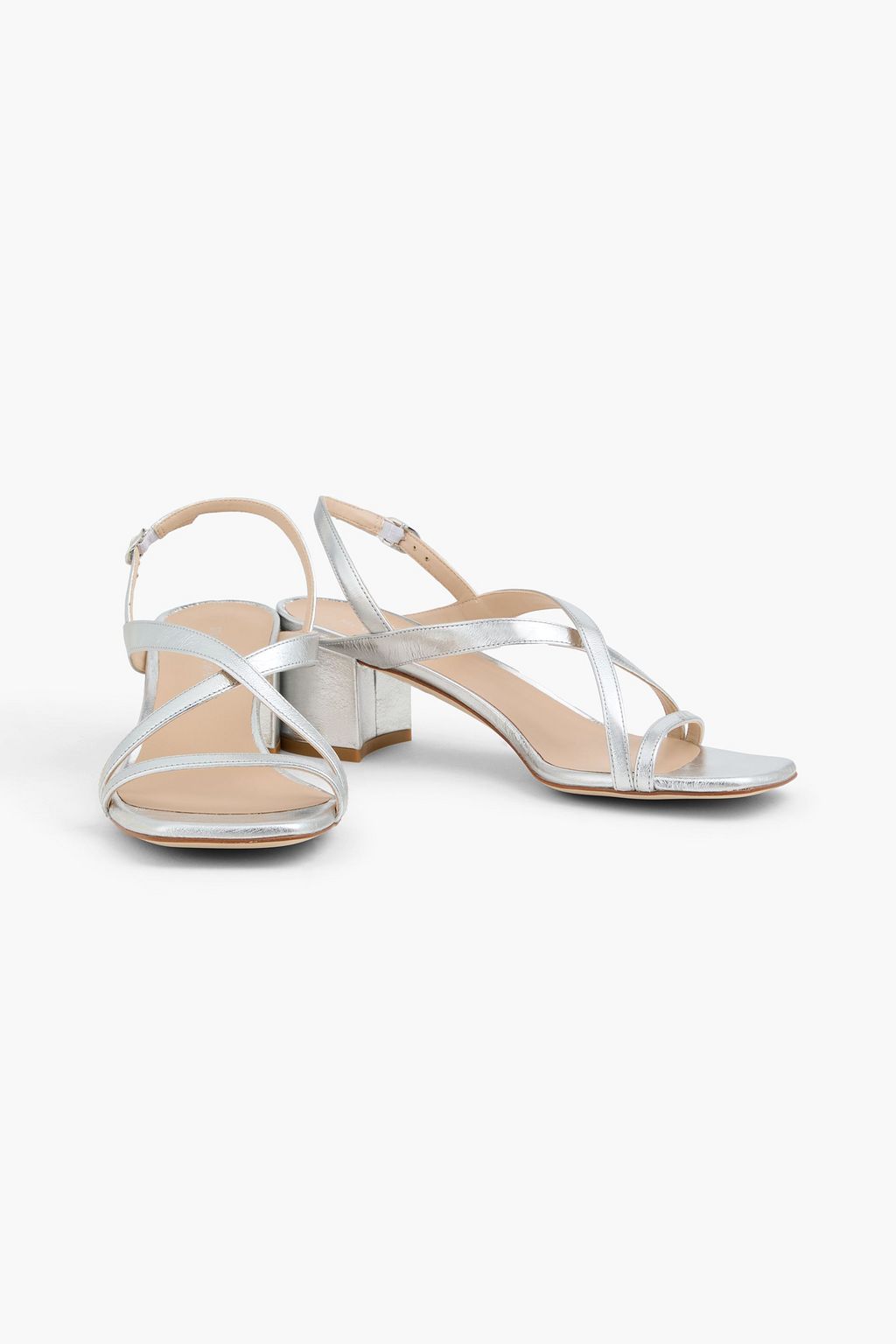 STUART WEITZMAN Oasis 50 metallic leather sandals