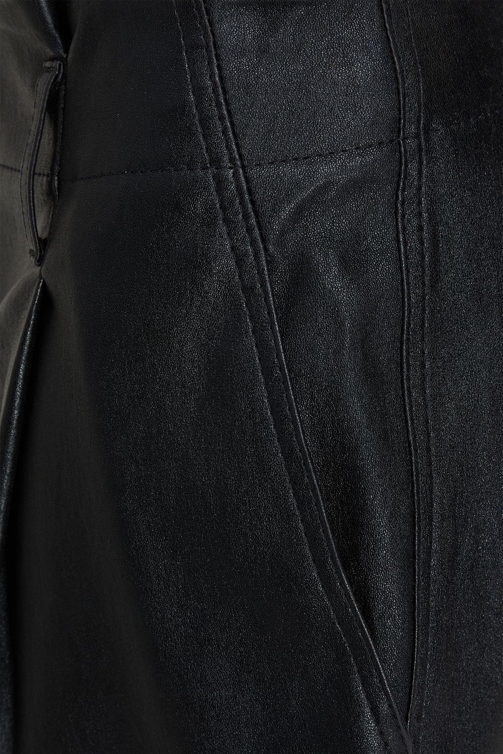 BRUNELLO CUCINELLI Leather tapered pants