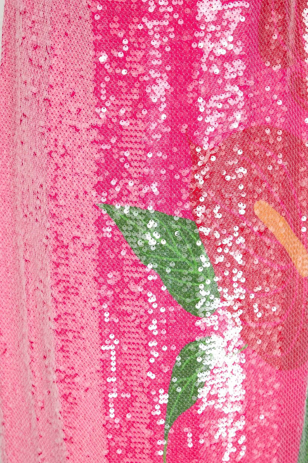 FARM RIO Sequined crepe midi dress